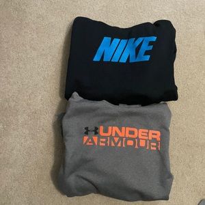 Nike and under armour hoodie bundle